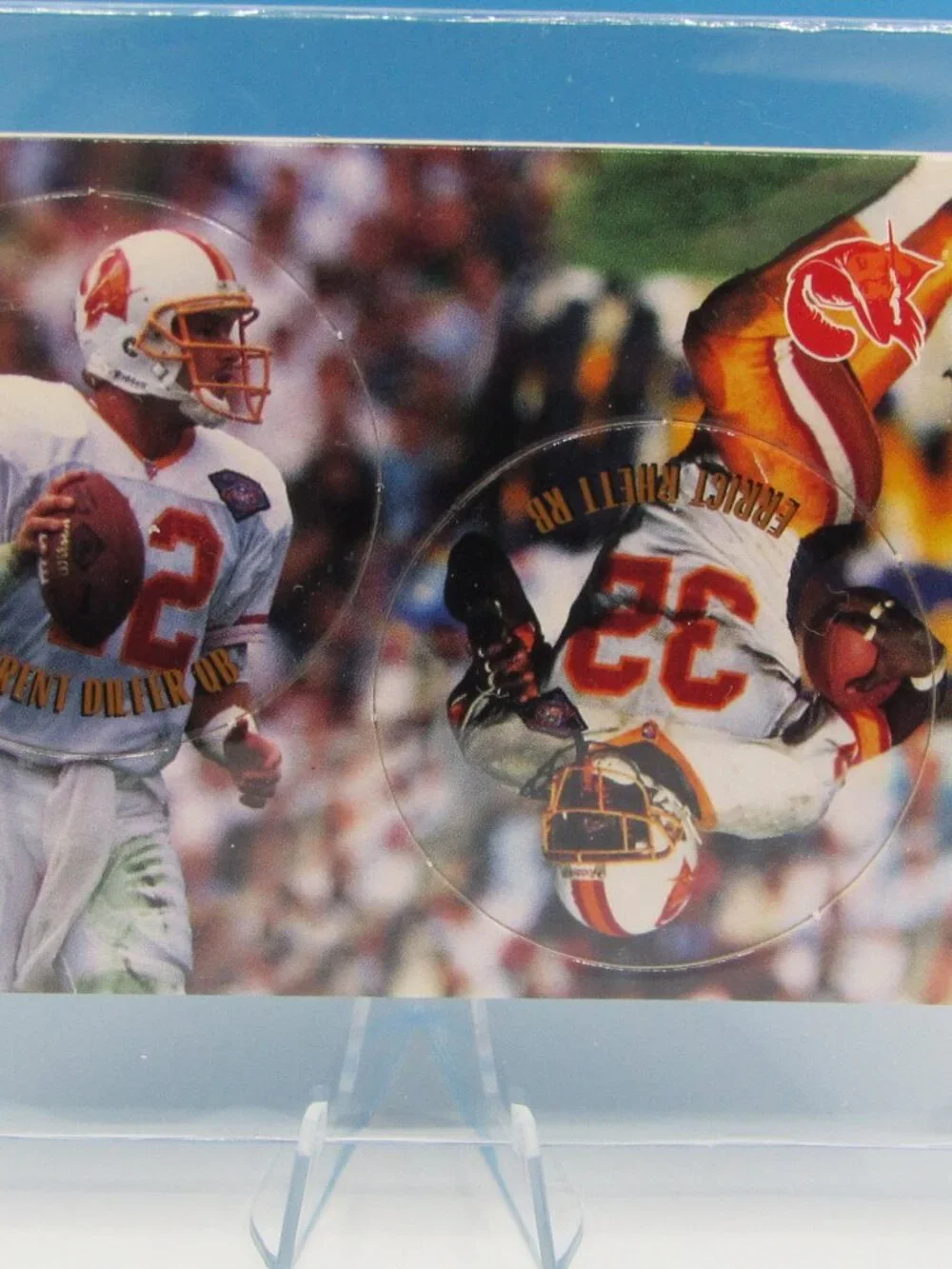 1995 Caps Football Cards | Eight Card Lot | Dilfer | Carter | Esiason | Moon